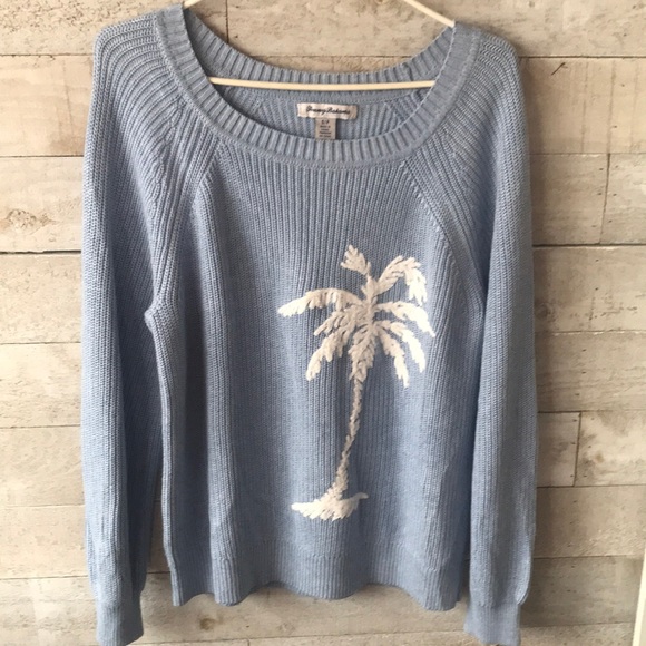 Tommy Bahama embroidered velvet palm tree cotton jumper - Picture 1 of 5